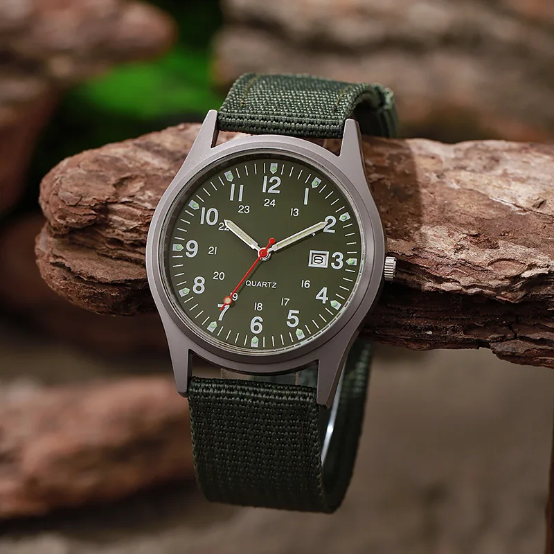 

Часы Fashion Men Watches Luminous Nylon Band Watch Men Wrist Quartz Sports Watches Canvas Strap Simple Outdoor Quartz Wristwatch