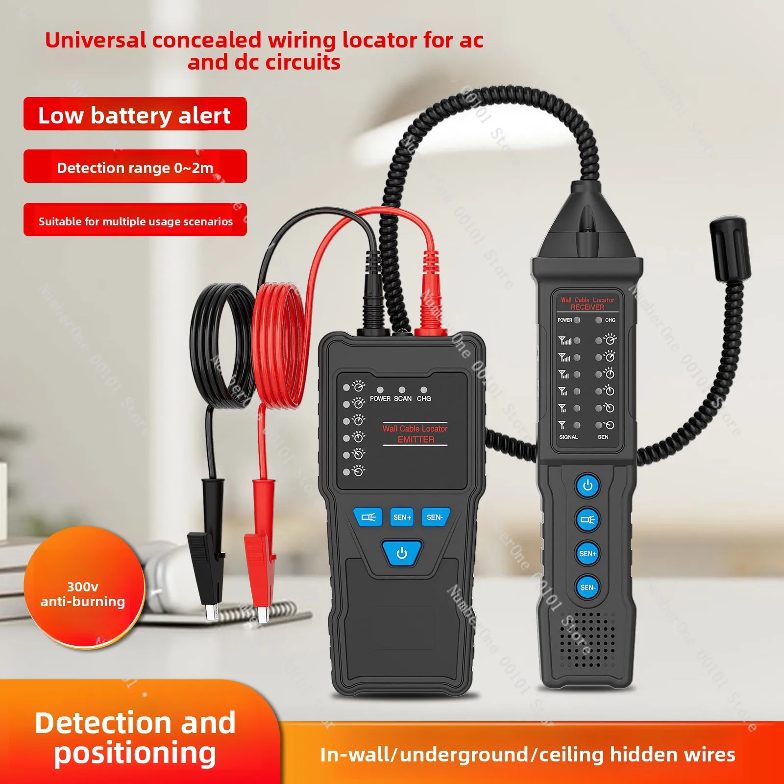 Factory direct wholesale underground cable testing electrician strong electric line finder line finder suit