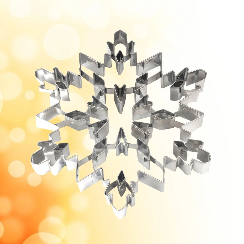 

Extra Large 7.5 Inch Stainless Steel Cookie Mold Baking Craft Clay Set Snowflake Three dimensional Biscuit