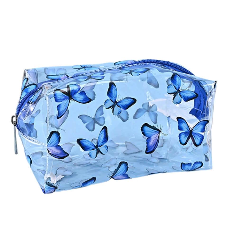 Multifunction Cosmetic Bags Cute Waterproof Transparent Storage Pouch PVC Zipper Travel Makeup Organizer Clear Case Toiletry Bag