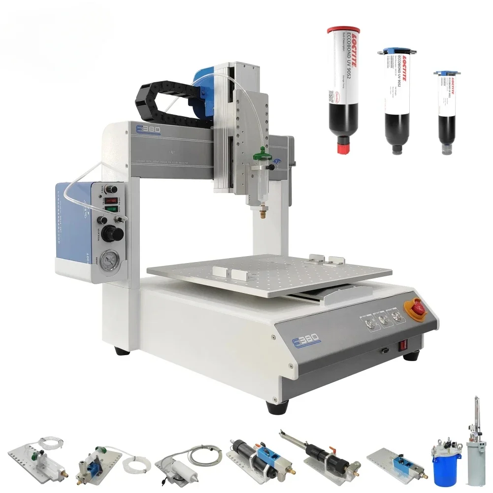 3 axis Benchtop desktop 30cc Fluid UV Epoxy Solder paste automatic automatic glue dispenser dispensing machine robot