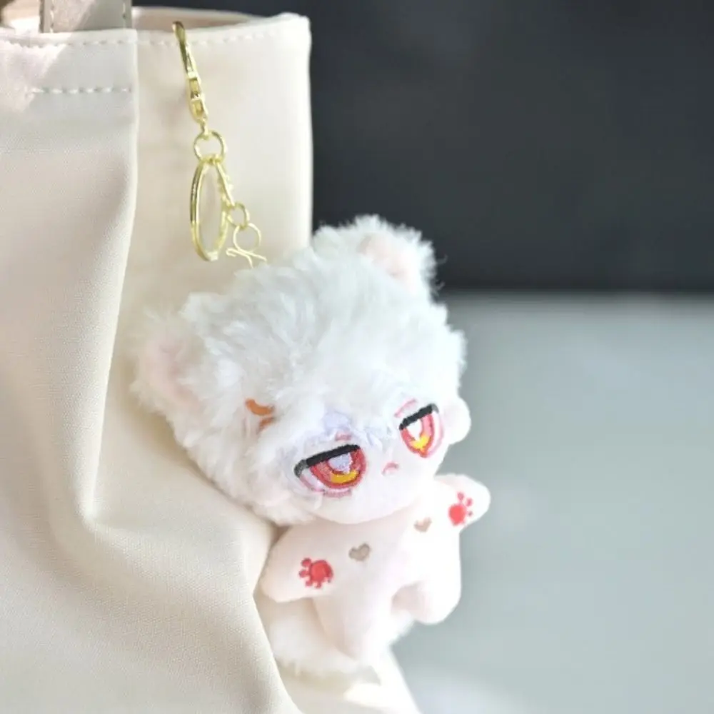 Animal Ears 11cm Cotton Doll with Ears Hanging Animal Tail Cotton Doll Pendant Plush Stuffed Kawaii Doll Plush Keychain Gift