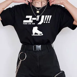 Yuri On Ice Women Anime Kawaii T-shirt Girl Y2k Streetwear Goth Female Tops Tee Unisex Short Sleeve Oversized Clothes