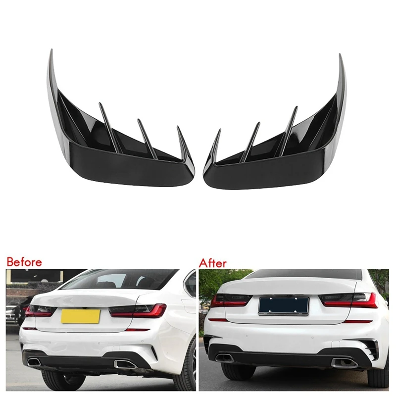 Rear Bumper Wind Blade Rear Bumper Spoiler Rear Bumper Body Trim Car For BMW 3 Series G20 G28 2019-2021