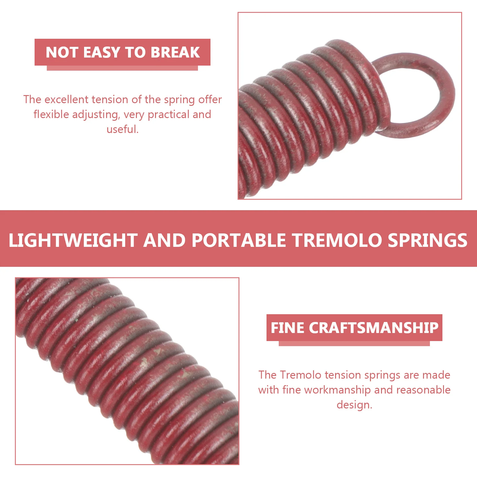 

6Pcs Electric Guitar Tremolo Springs Professional Design Simple Operation Good Working Performance Tremolo Springs