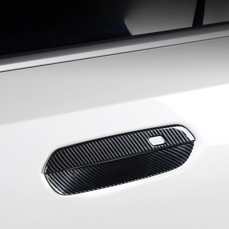 

For BMW 2024 525Li 530Li i5 Carbon Fibre Car Outer Door Bowl Handle Cover Decoration Car Accessories