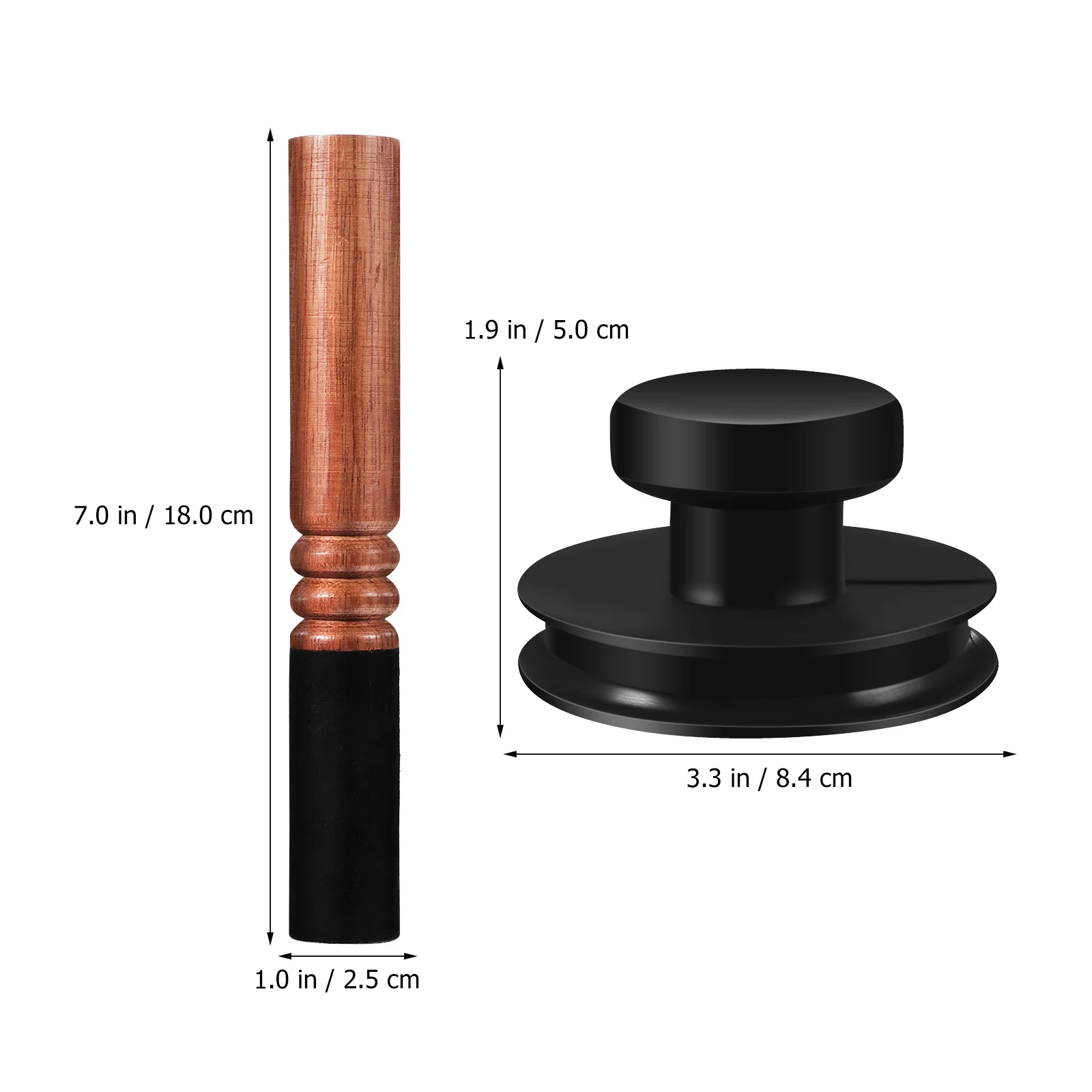 

Premium Rubber Sound Suction with Stick Strong Lift Handle Singing Non-Deformable Meditation for Sound