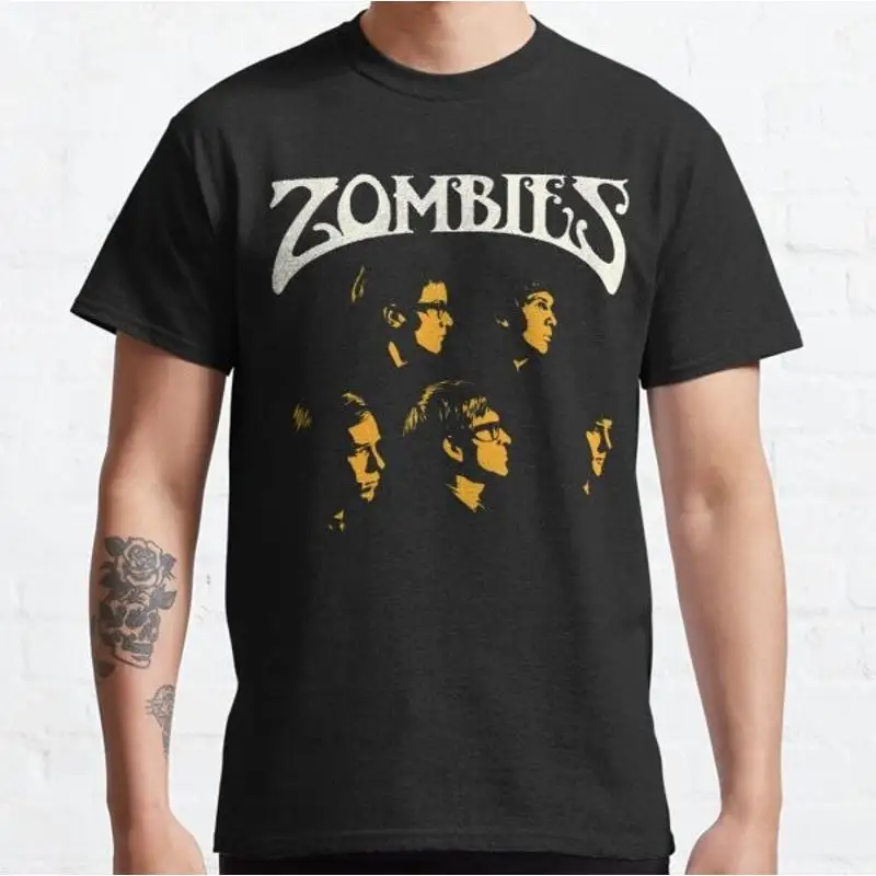 

Ретро футболка The Zombies Rod Argent Colin Blunstone Steve Rodford Tell Her No