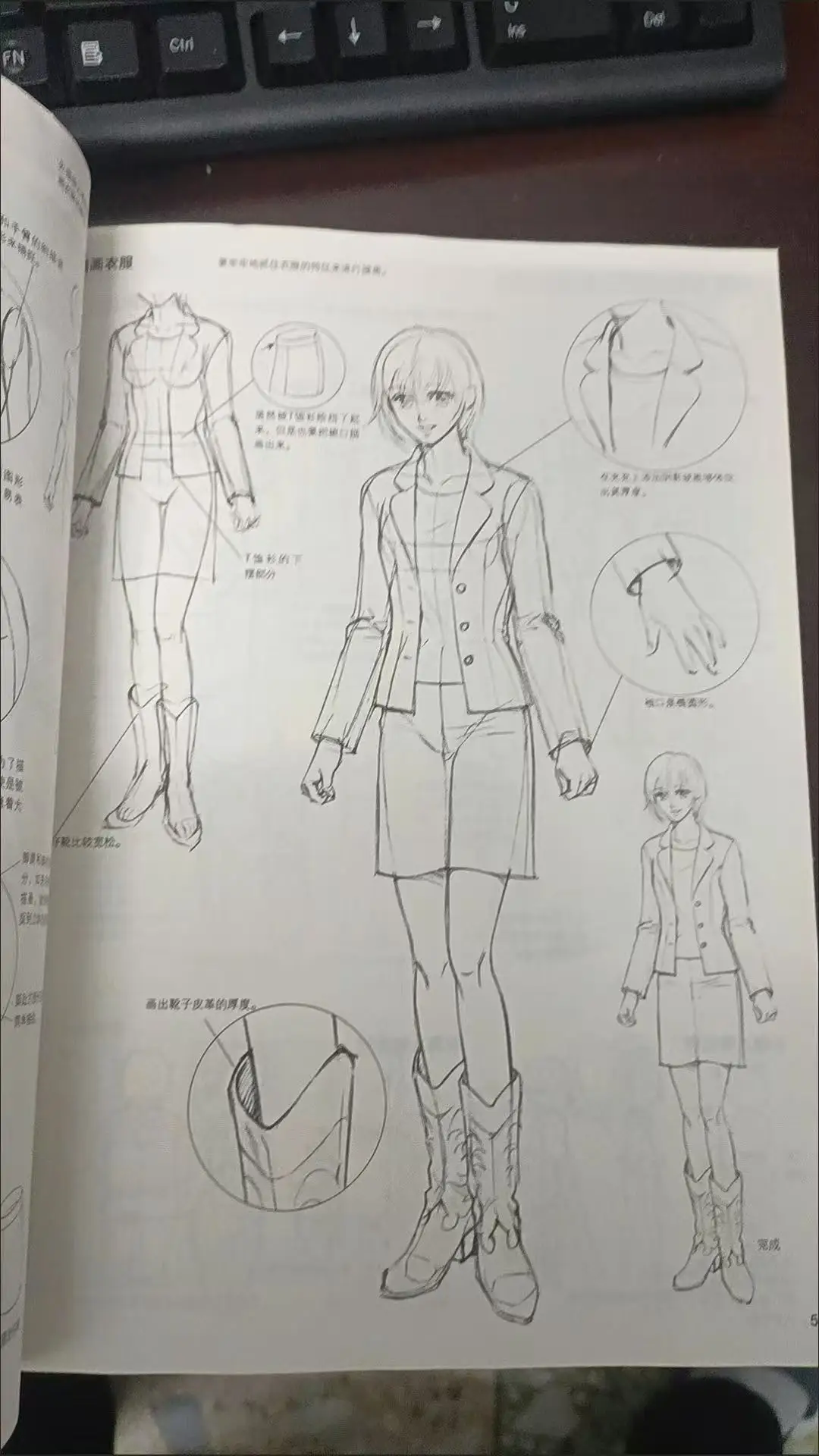 Técnicas de esboço super em quadrinhos Compartimento da cabeça ao corpo