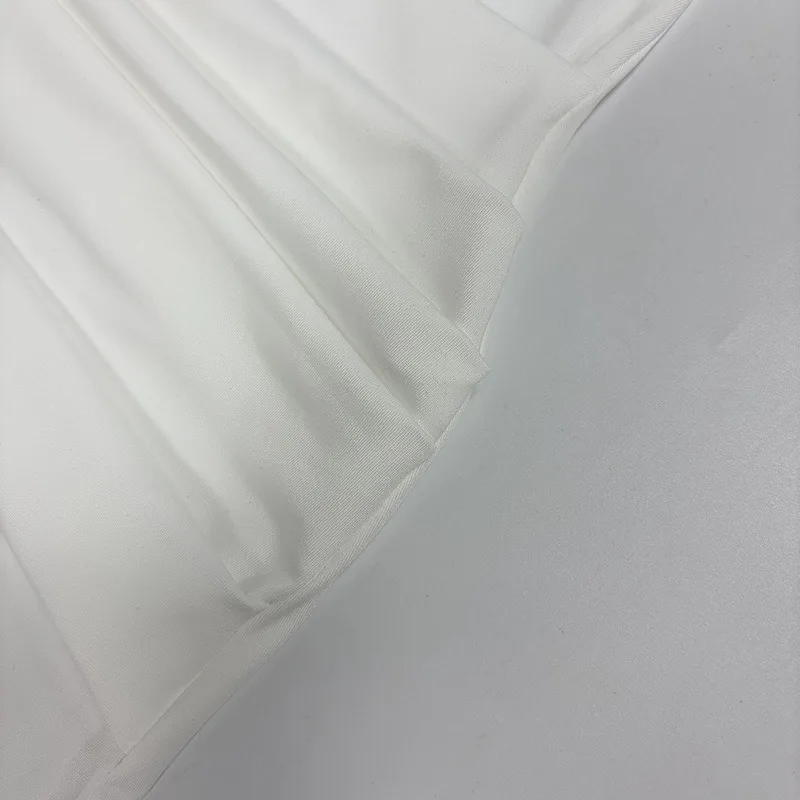 Patchwork Gerafftes Bandkleid für Damen Sexy Rollkragen Elegantes Hochgeschnittenes Abendkleid mit Langen Ärmeln – Detail 26