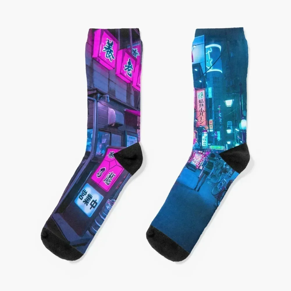 

Small streets of Shinjuku Omoide Yokocho Tokyo Area Socks funny gift golf Stockings Men Socks Women's