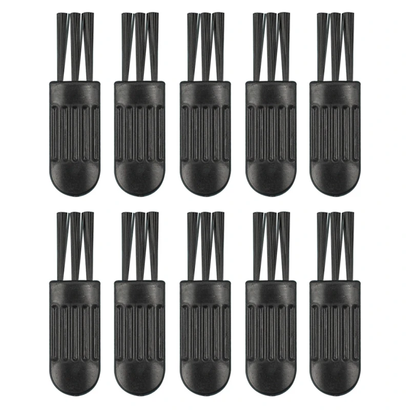 10Pcs 3.5ซม.สีดำขนาดเล็กแปรงมีดโกนแปรงทำความสะอาดคีย์บอร์ดไนลอนพลาสติกขนาดเล็กแปรงคอมพิวเตอร์แป้นพิมพ์ป้องกันฝุ่นอุปกรณ์กำจัด