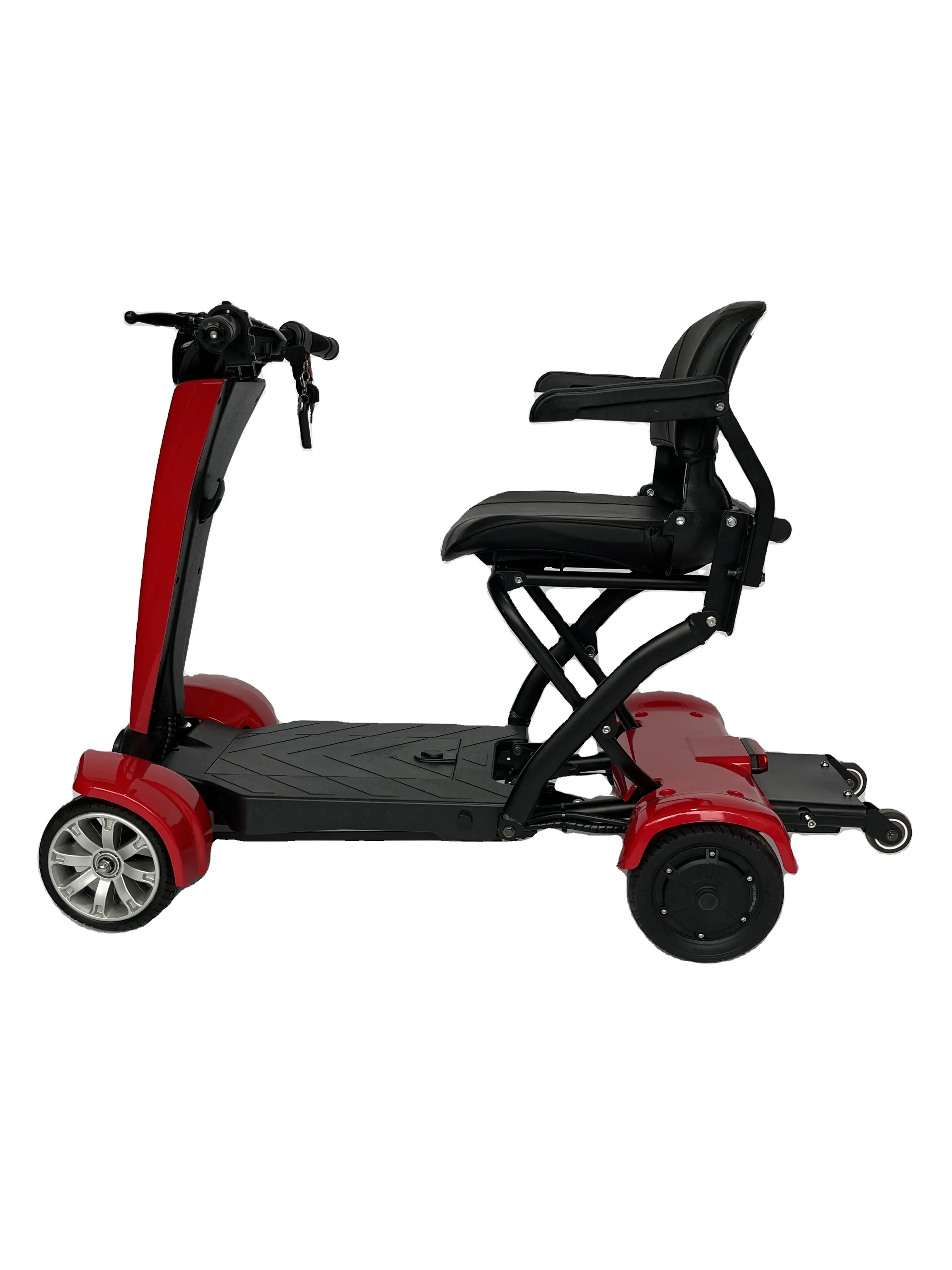 Auto-folding Seniors Scooter 4 Wheel Power Scooter Handicap Foldable Lightweight Mobility Electric Scooter for Elderly  Foldable