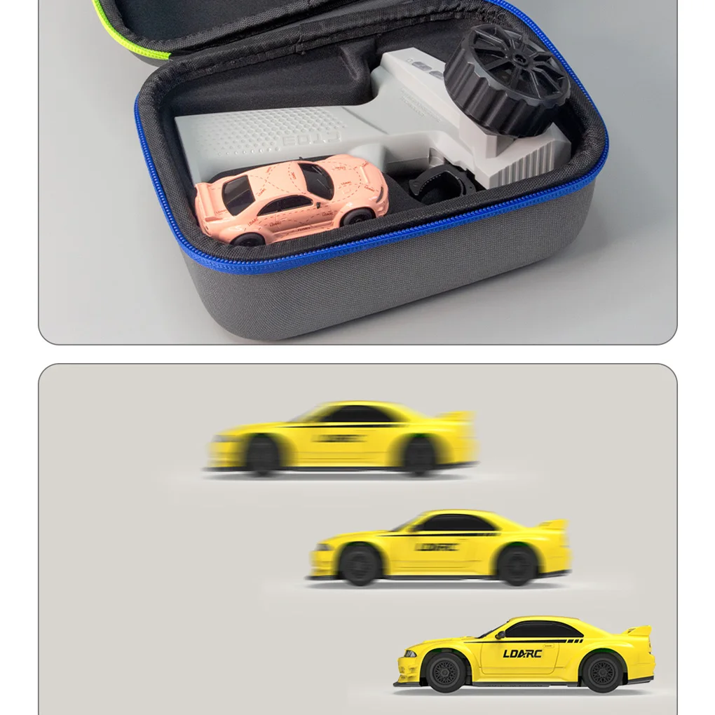 1/64 LDARC R02 Flat Run Racewagen Mini Afstandsbediening Auto RTR/L01 74 Simulatie Desktop Racing Model Voertuig Kinderspeelgoed