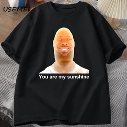 You Are My Sunshine Meme Graphic T Shirts for Women Men Cotton Summer Printed Men's T-shirt Summer Short Sleeve Tees Clothes