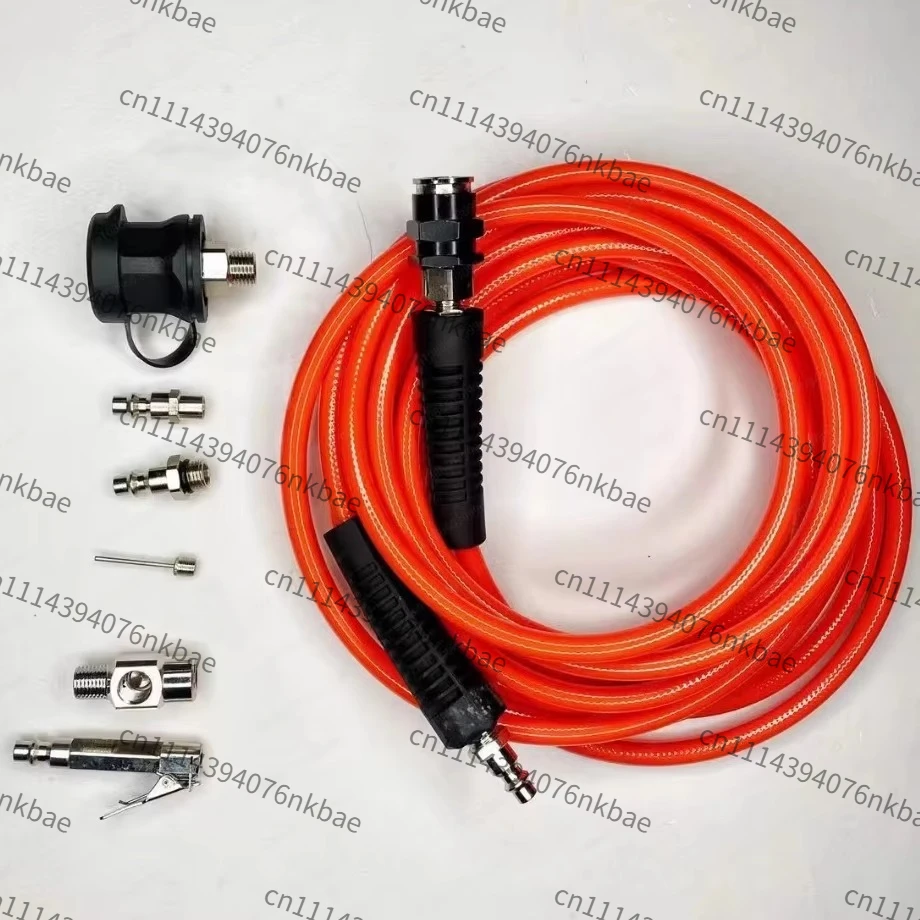 6M Air Compressor Hose Kit with Quick Coupler, Flexible Pneumatic Line Hose, Quick Connect  Compressor Pipe for Air Tools