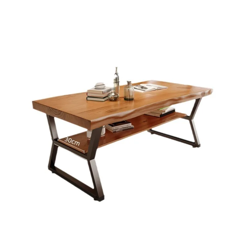 Solid wood coffee table dining table dual-purpose heightening 60 living room home balcony modern simple sofa middle