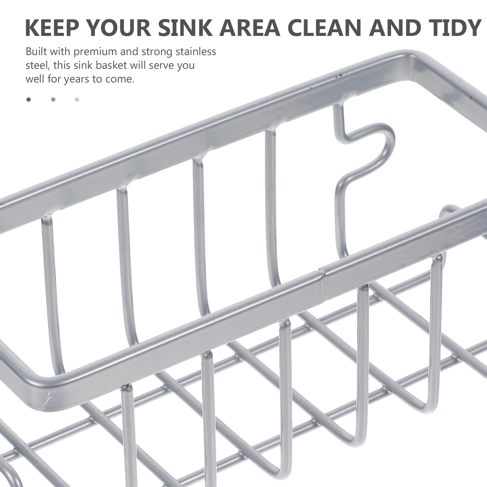 

1 Set Iron Sink Sponge Holder Suction Cup Multi-Functional Kitchen Organizer Draining Basket For Sponge Washcloth Storage Rack