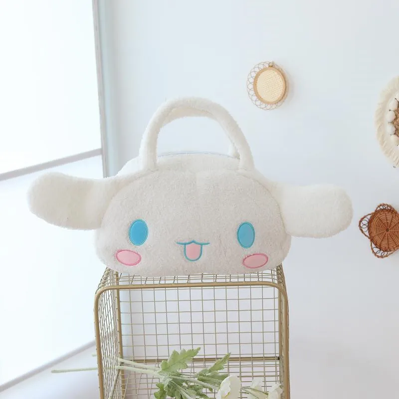 Kuromi Plush Kawaii Sanrio Shoulder Bag Plushie My Melody Lolita Messenger Bags Cinnamoroll Travelling Handbag For Women Gifts