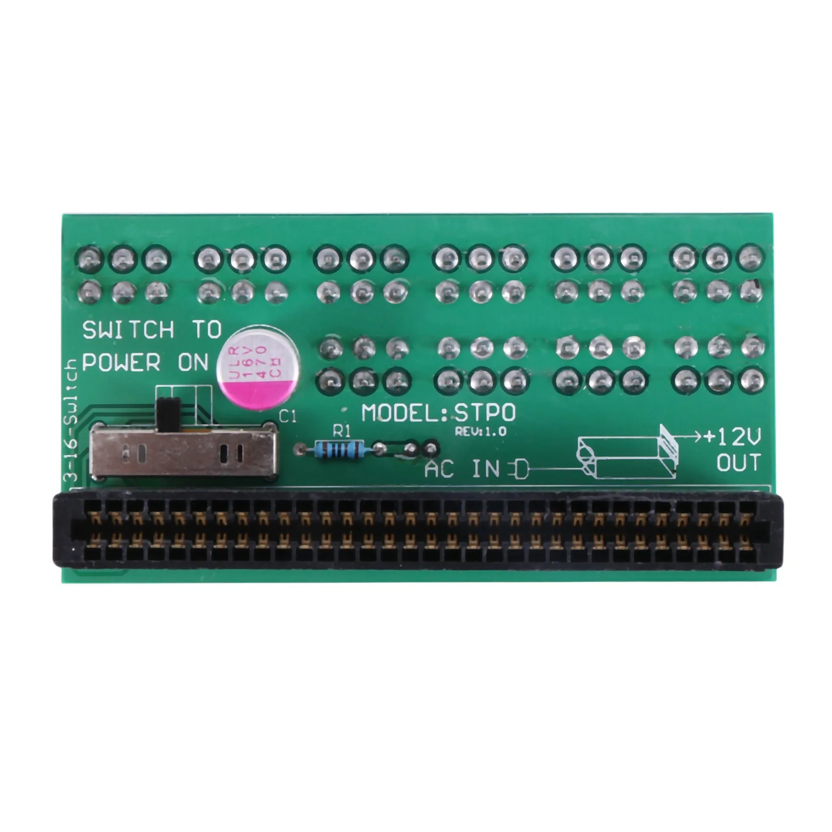 Breakout Board 1600W for Ethereum ETH ZEC Mining Server Power Supply Adapter GPU PSU 10x6Pin Hub for BTC Mining