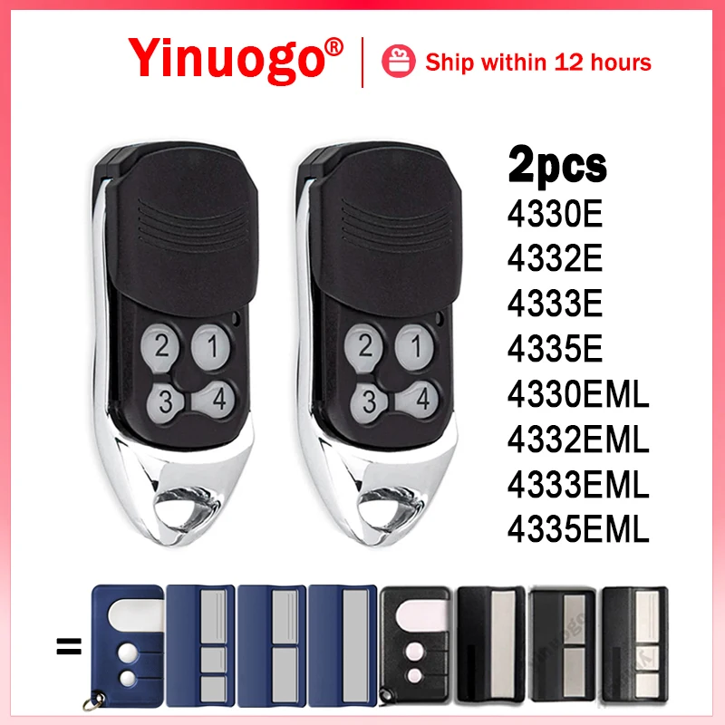 For 4330E 4332E 4333E 4335E 4335EML 4333EML 4332EML 4330EML Garage Door Opener 433.92MHz Gate Remote Control Hand Transmitter