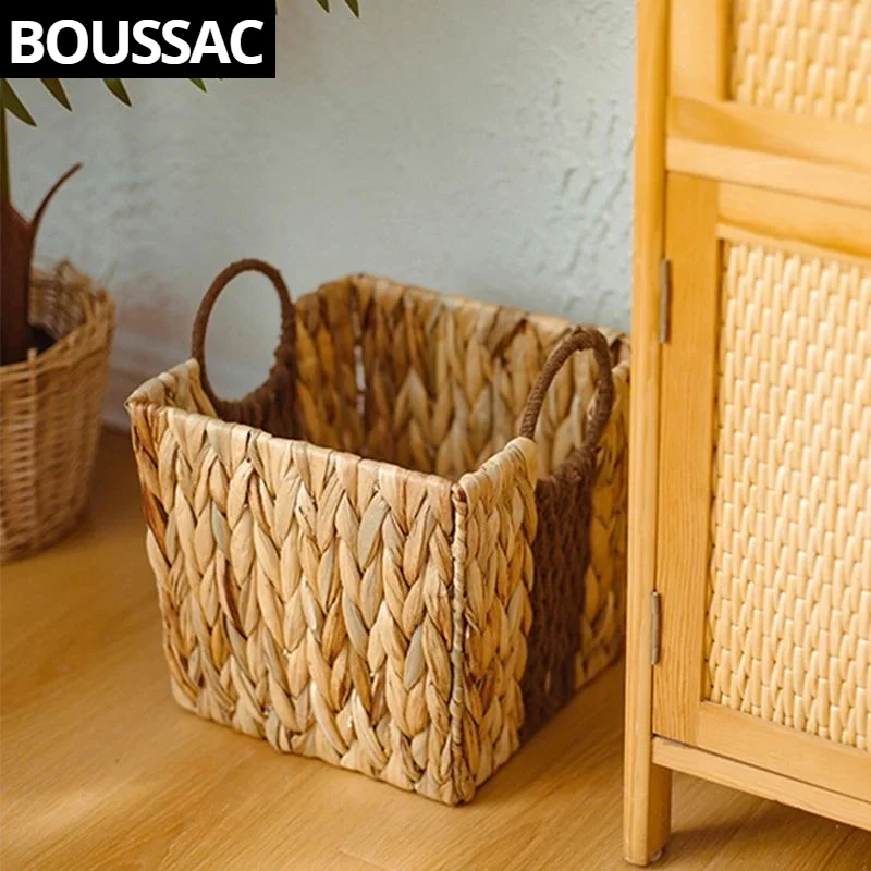 Imagem -05 - Wicker Basket Toy Organizer Caixa de Armazenamento para Roupas Casa e Jardim Cesto de Lavanderia Acessórios de Piquenique Pânicos de Cozinha