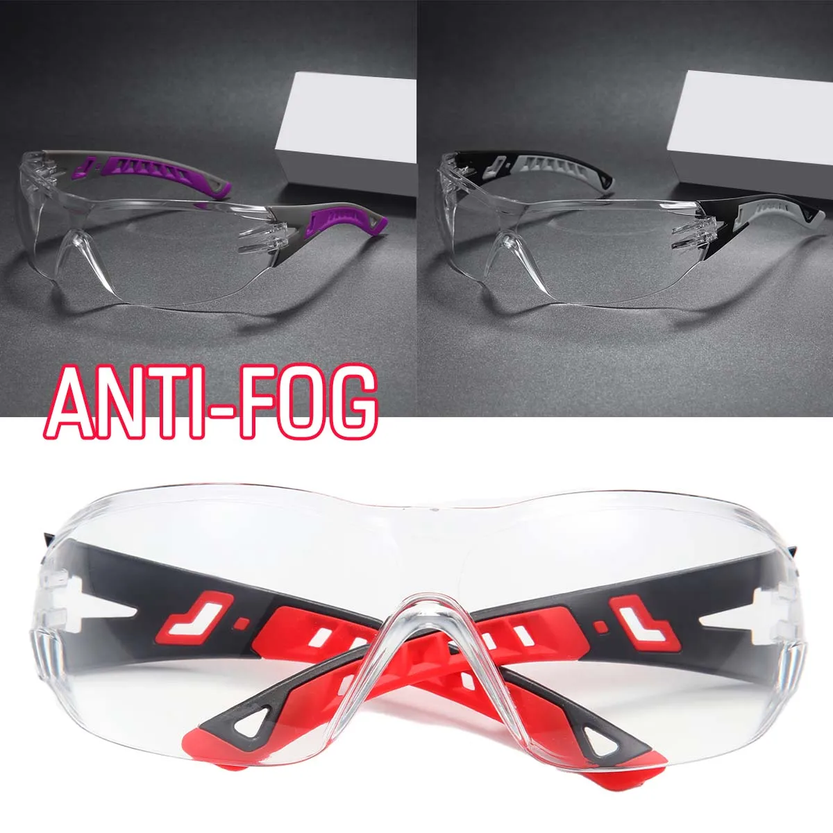 

Комплект из 3 защитных очков для мужчин и женщин с противотуманными линзами, 100% защитные очки от ультрафиолета — сертификат ANSI Z87