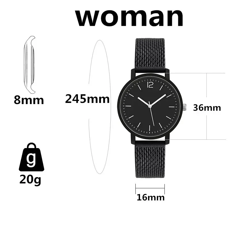 Couple Watches for Lovers 2024 Fashion Quartz Watches Men Women Wristwatch Student Sports Lovers Watches Clock Reloj