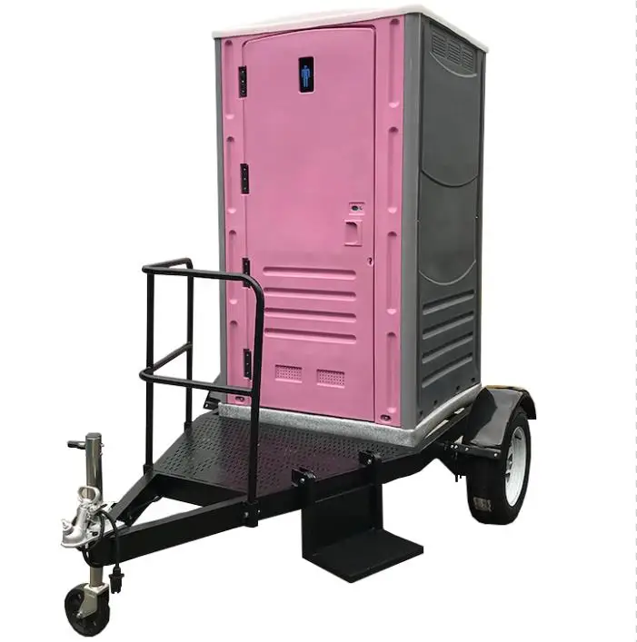 Luxury Environmentally Friendly Plastic Toilet Mobile Trailer Portable Squat Toilet