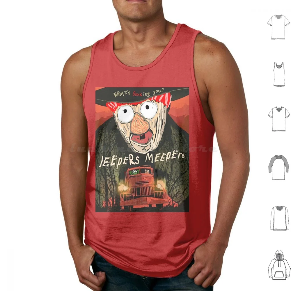 Puppet Nightmares Coming For You Tank Tops Print Cotton Parody Satire Spoof Horror Scary Scare Terror Fright