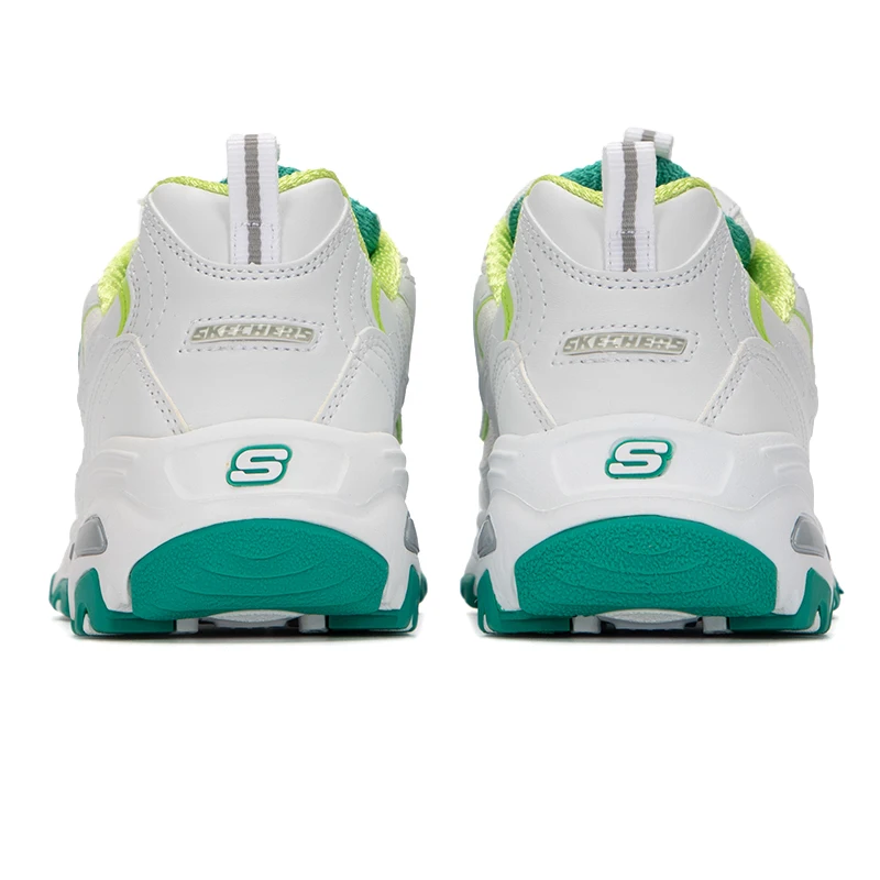 Sepatu Wanita Skechers Sepatu Sneakers Penambah Tinggi Sol Tebal Sepatu Kasual Retro Sepatu Panda Sepatu Ayah 99999863-Wgr