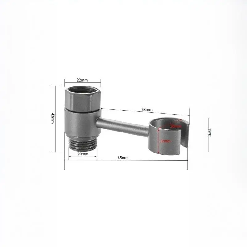 Handbrausehalter 360 ° Drehbare, bohrfreie Halterung, universell für Badezimmer-Toilettensprüher – Detail 12
