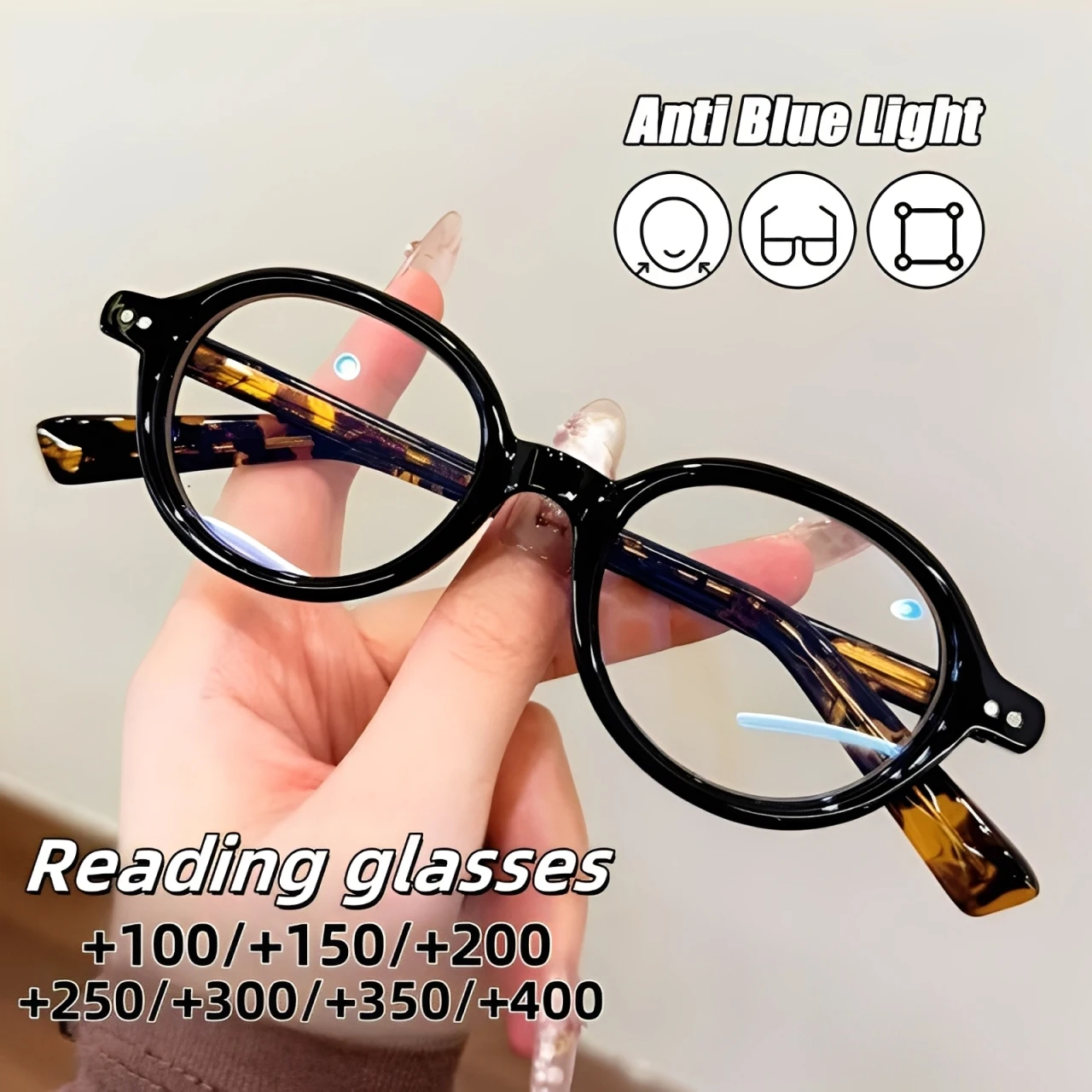 

Модные маленькие овальные очки для чтения для мужчин и женщин, сверхлегкие очки для дальнего видения, унисекс, модные очки для пресбиопии, рецепты