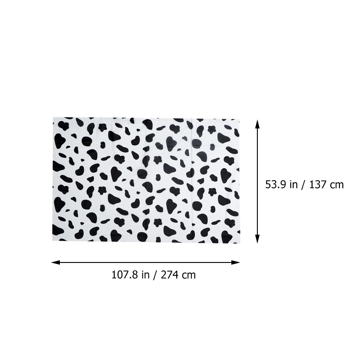 

Milk Pattern Tablecloth Disposable Plastic Table Cover Printing Party Decorations Home Hotel Banquet 50x120cm Lightweight Easy