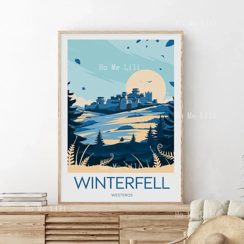 Winterfell Print Westeros Winterfell Artwork