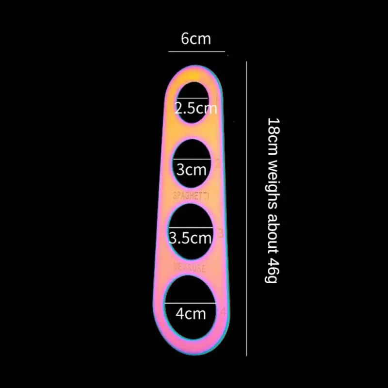 1/3/4/5pcs Stainless Steel Spaghetti Measurer Pasta Noodle Measure Cook Kitchen Cake Ruler Free Measuring Kitchen Tools Gadgets