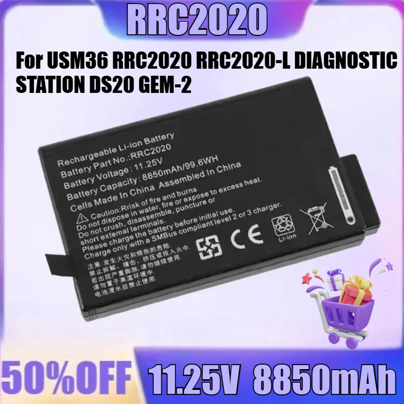 

New for USM36 RRC2020 RRC2020-L DIAGNOSTIC STATION DS20 GEM-2 8850mah Ultrasonic Battery