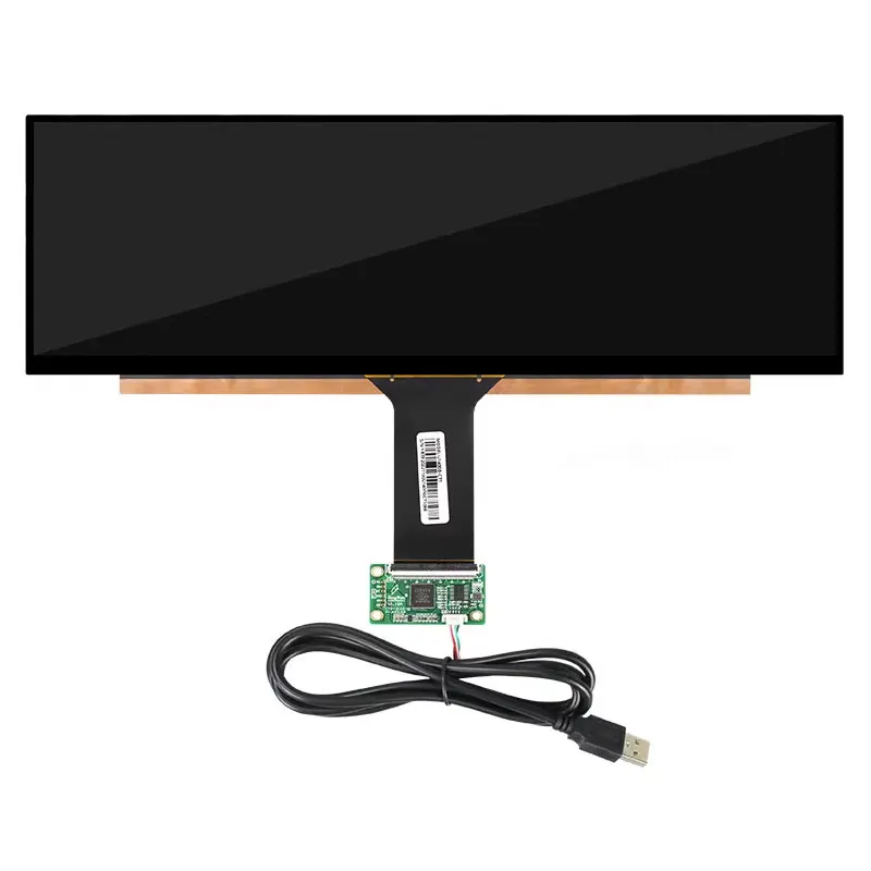 NV140XTM-N52 14 Inch 3840×1100 Resolution Slim Stretched Bar LCD Display 4K ADS Screen eDP 30 Pins Type-C Audio Controller Board