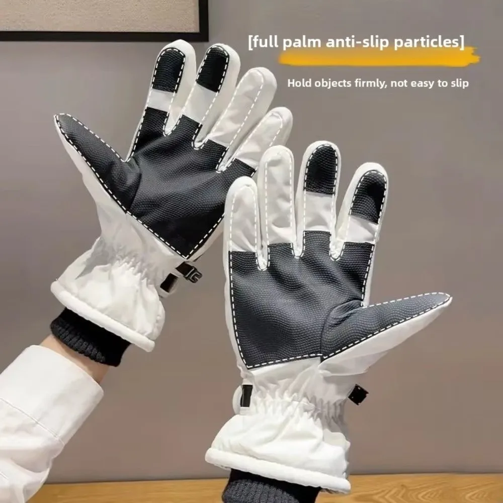 Guantes de esquí Unisex a prueba de viento, guantes térmicos de invierno a prueba de frío, guantes impermeables y ligeros para pantalla táctil, deportes de invierno al aire libre
