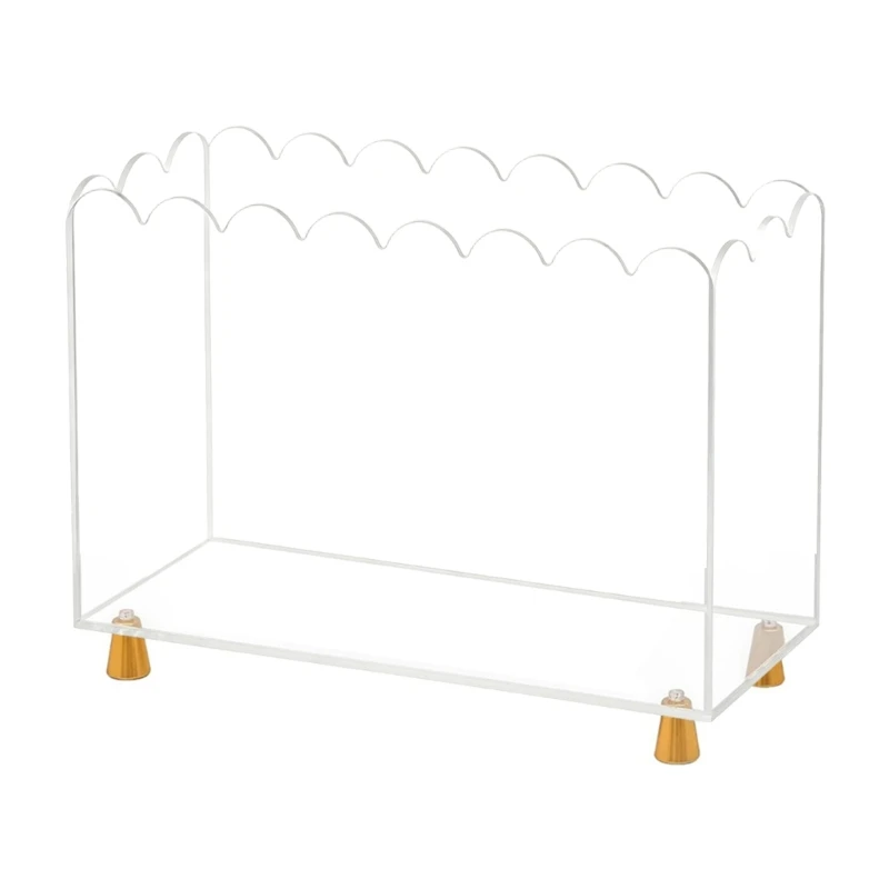 2025 New Decorative Open Storage Container Box Golden Base Perfect For Office And Home