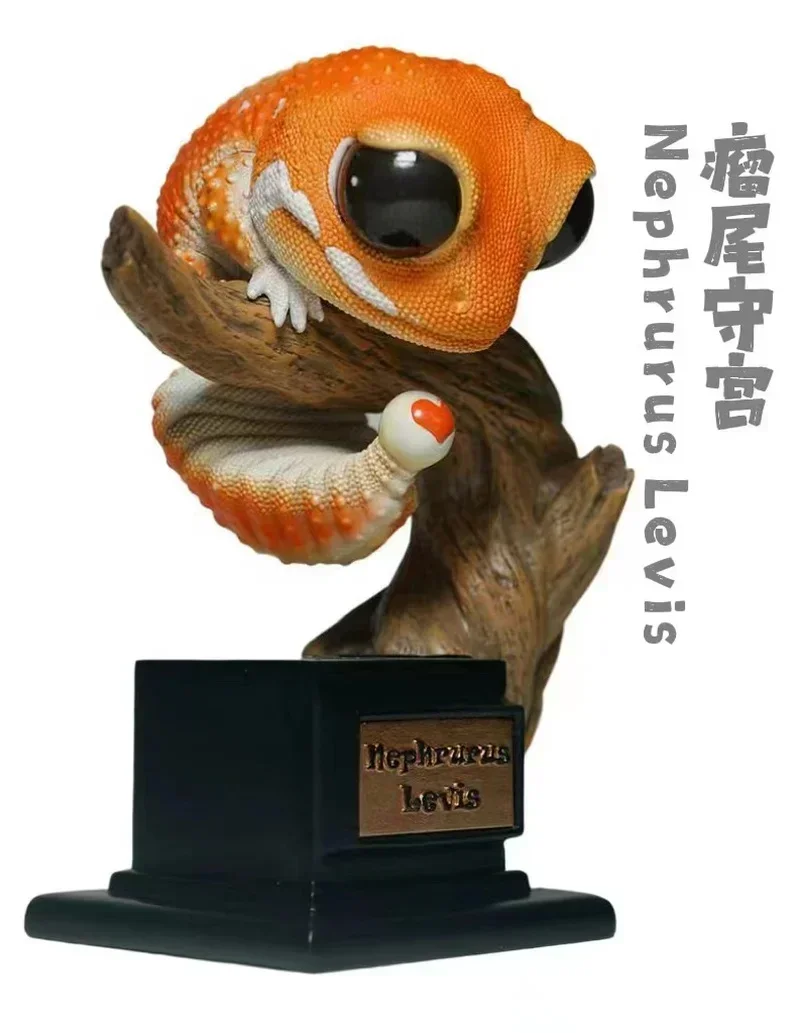 Original Pet Gekko Action Figure Wall Lizard Gekko Gecko Uroplatus Ebenaui Reptilia Phelsuma Collection Model Doll Ornament Gift