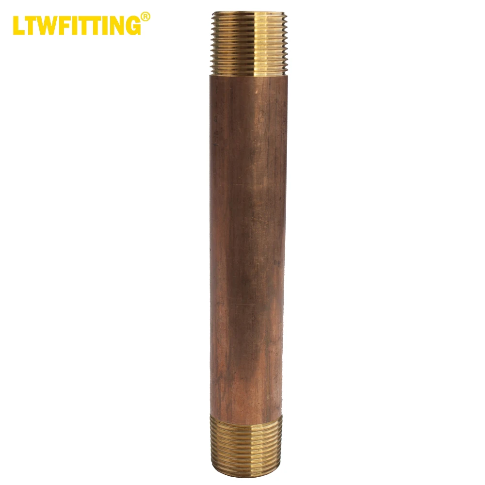 

LTWFITTING Brass Pipe 8" Long Nipple Fitting 1" Male NPT Air Water(Pack of 1)