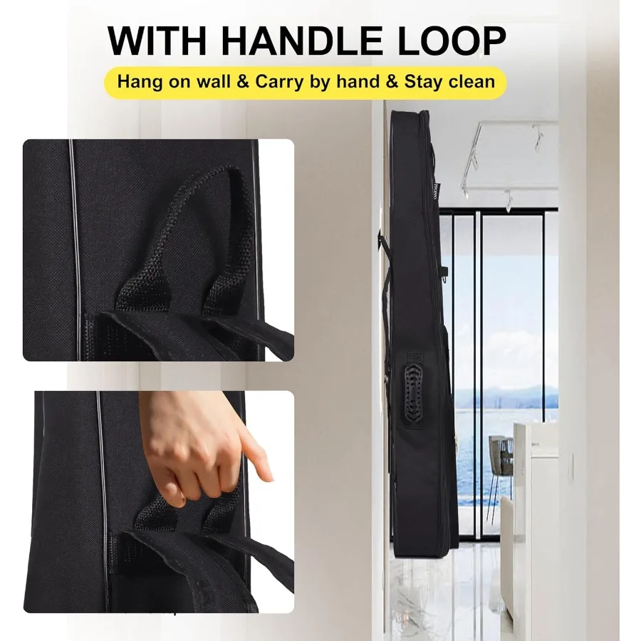 40 41 42 بوصة حقيبة الغيتار الصوتية أكسفورد النسيج مع 0.35 الحشو السميك مقاومة للماء حقيبة الحفلة 3 جيوب تخزين مقبض جانبي B