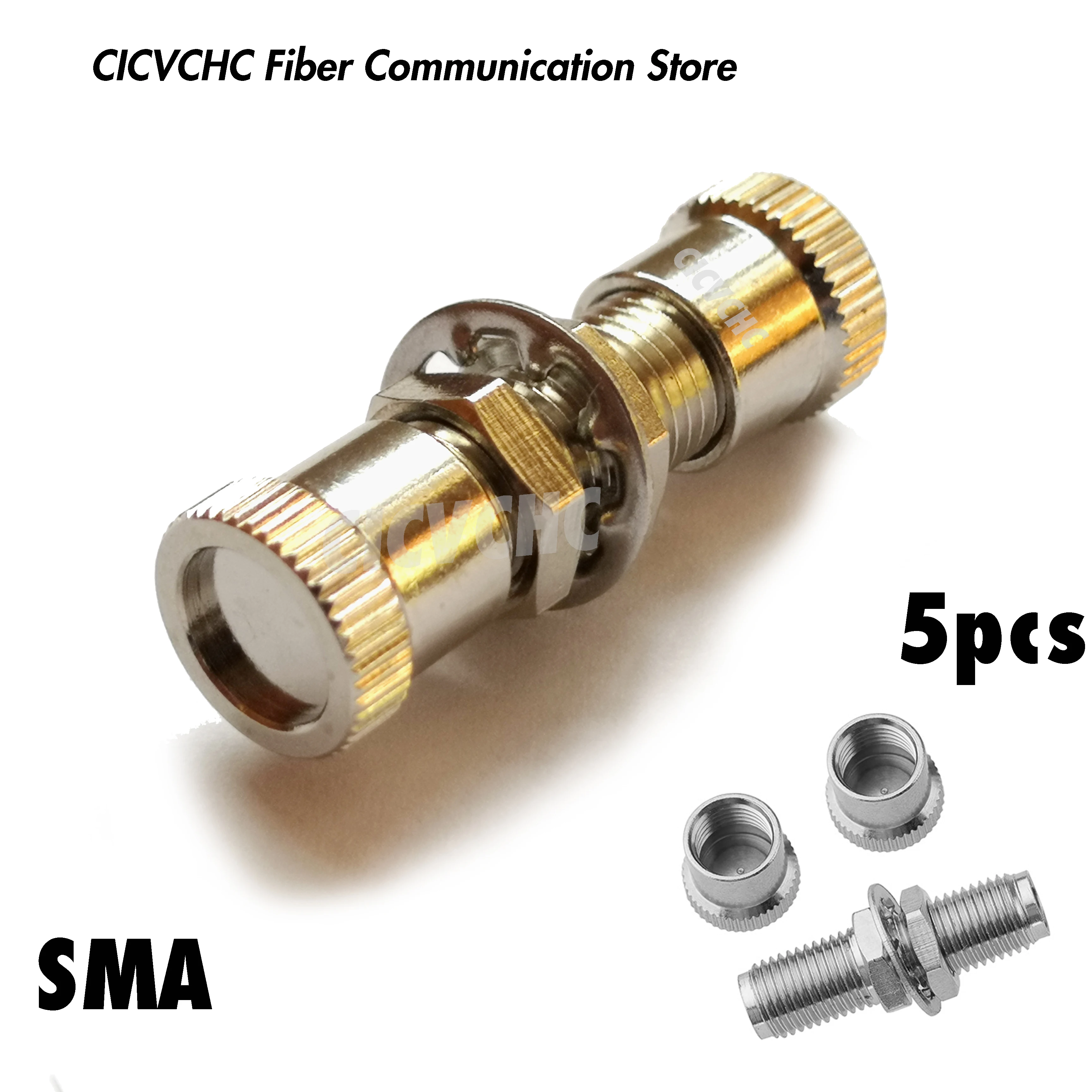 5pcs SMA Simplex Adapter (Hybrid to SC FC ST) / Optical Fiber Adapter