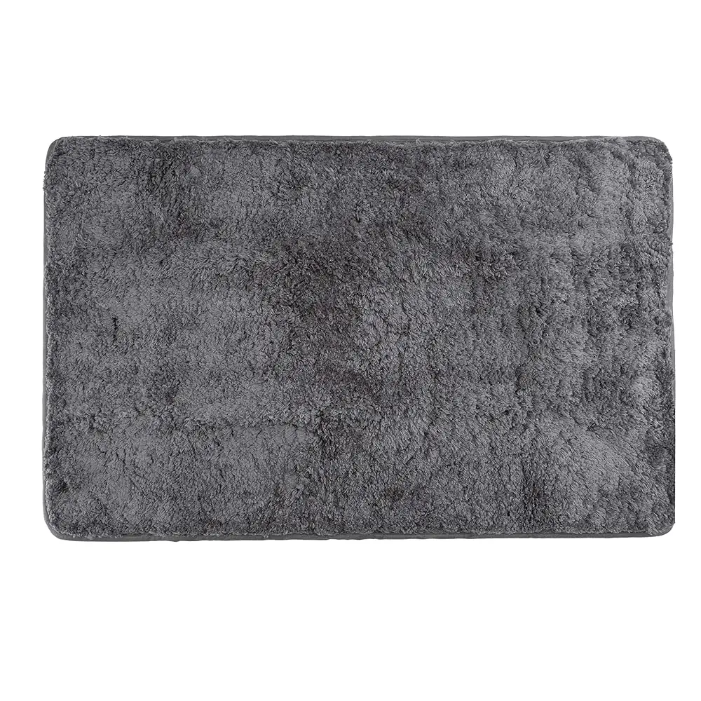

Bath Mat Made of Microfiber with Non-Slip Bottom (20 x 31 inch, Anthracite)