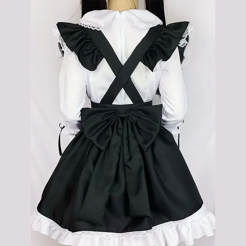 Lolita Chemise COSPLAY บทบาทเล่นเครื่องแต่งกายสําหรับ PARTY Club STAGE เครื่องแต่งกายผูกโบว์ Ball Gowns Waitress Uniform PLUS