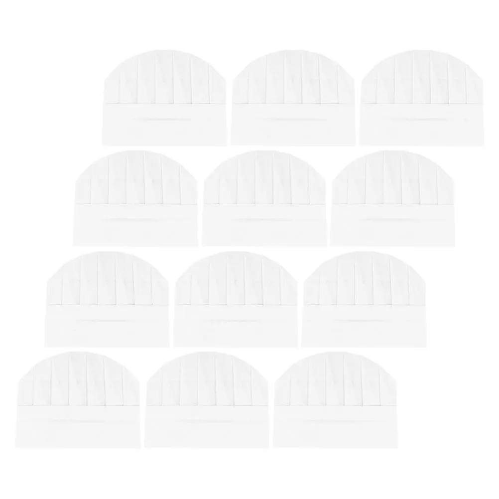 Gorros de Chef de papel para niños, gorro de cocina desechable de estilo Simple, uniforme ligero y cómodo para cocina, 12 Uds.