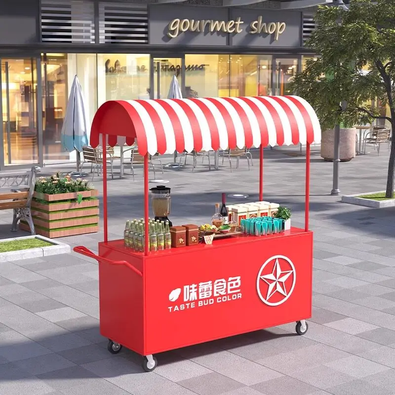 CX stall float stall trolley night market promotion car wrought iron truck