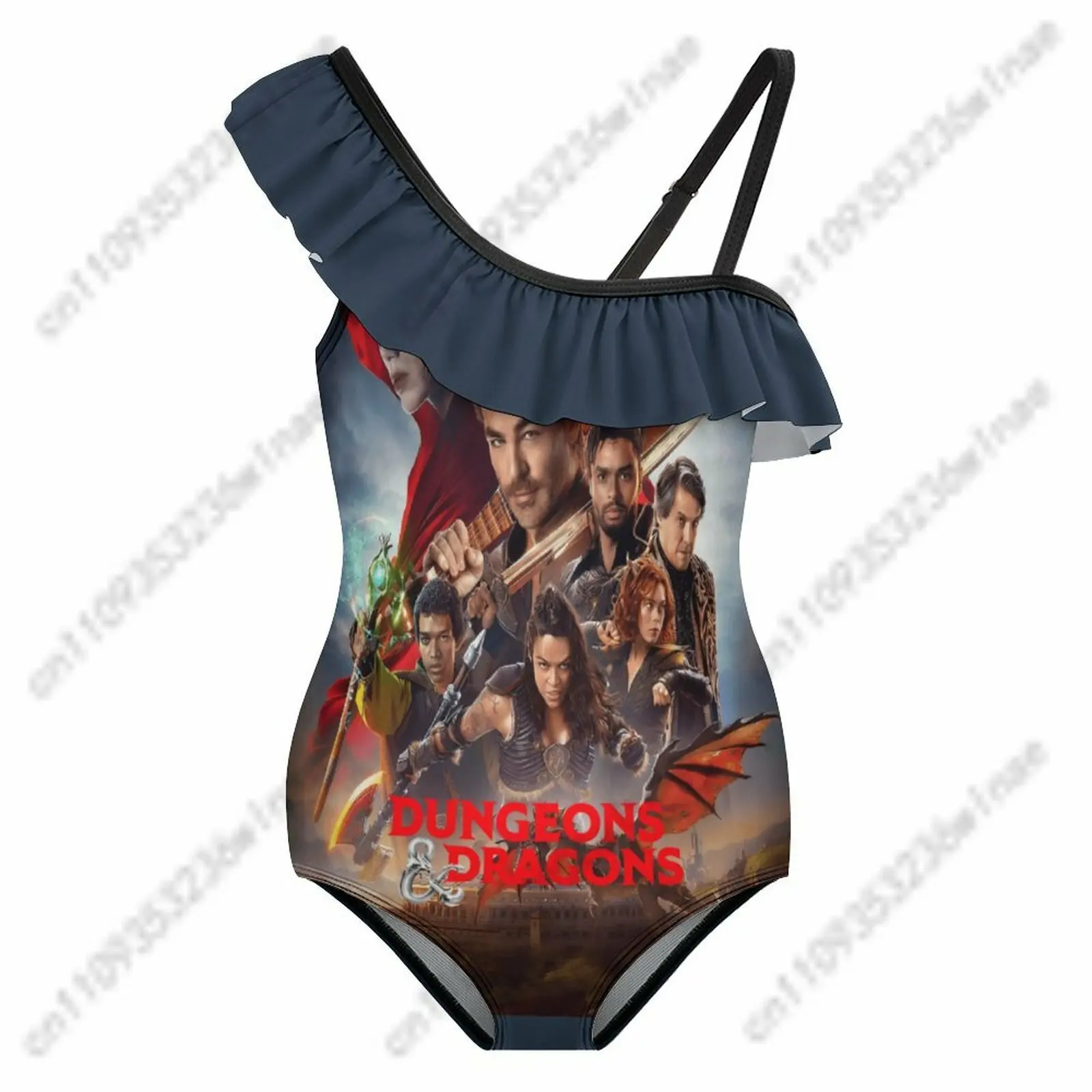 

Dungeons Dragons Floundered One-piece Swimsuit Womens Bathing Suits Personalized Fashion Swimwear Pool Party Custom Beachwear