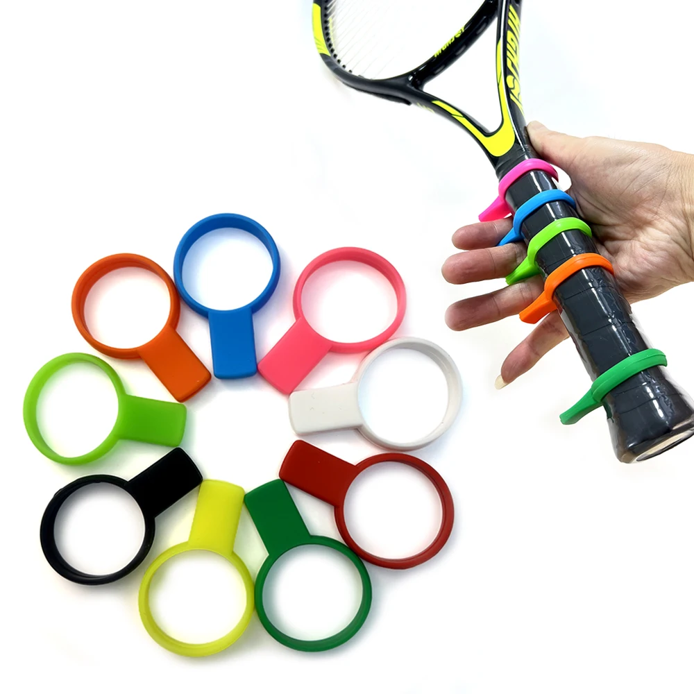 Tennis grip trainer handle silicone isolator hand grip posture correction is used to improve tennis skills, multi-color optional